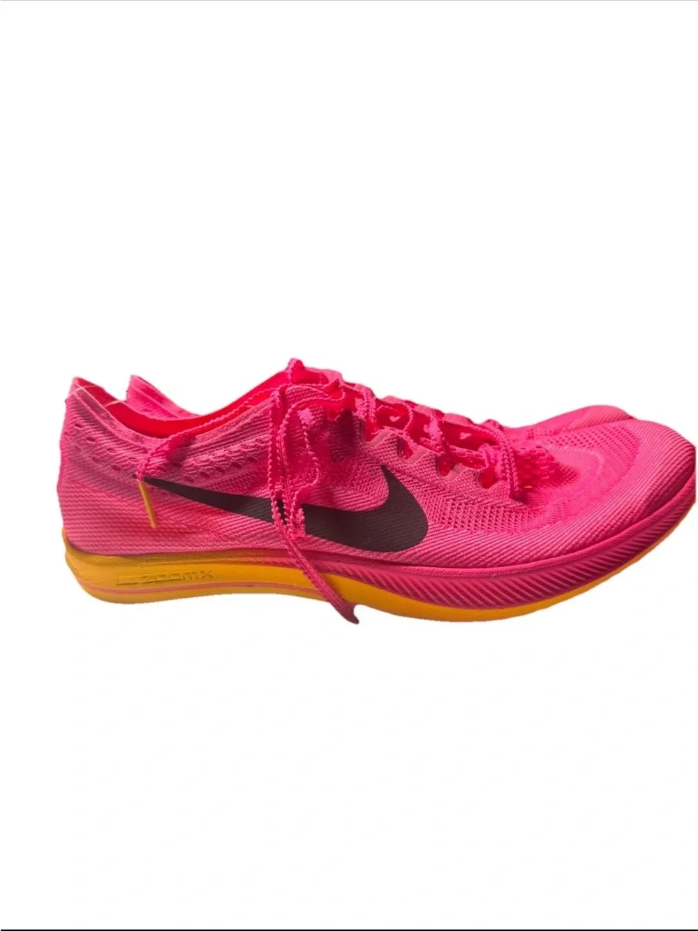 Nike men’s Fast-Run Shoe in Hot Pink with Orange Sole